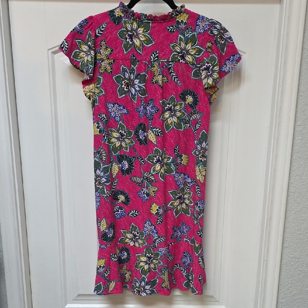 LOFT Pink Floral Dress - Sz S - Picture 5 of 6